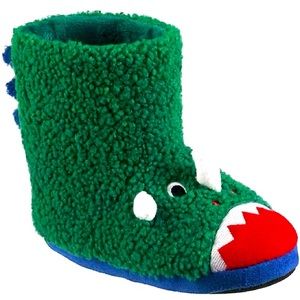 totes Kids Dino Booties Slippers - Totes Toasties Dinosaur Slippers